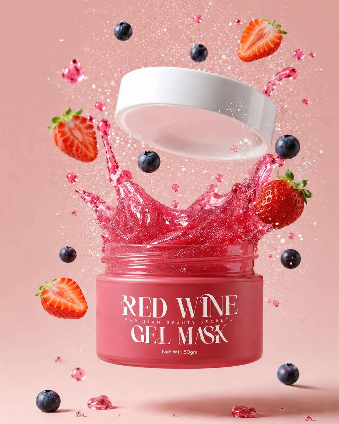 Red Wine Gel Mask Glow