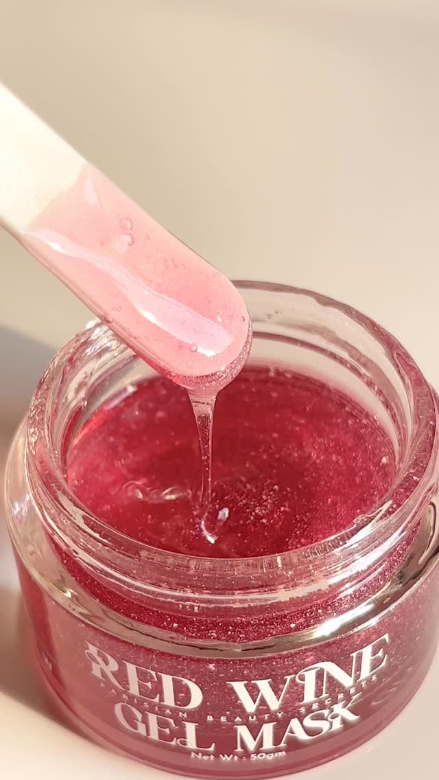 Red Wine Gel Mask Glow